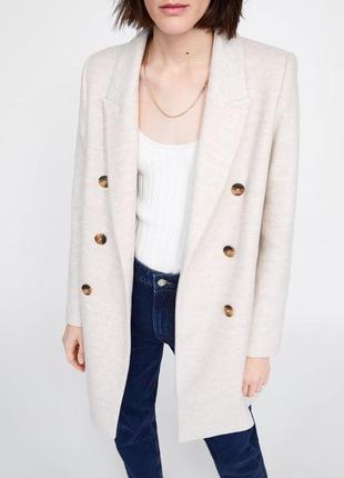 Zara элегантное весеннее пальто2 фото