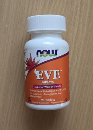 Now foods, eve, чудові мультивітаміни для жінок, 90 таблеток