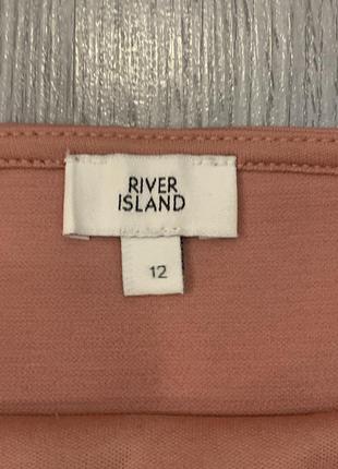 Майка блузка с баской river island 44-46 размер пудра розовый6 фото
