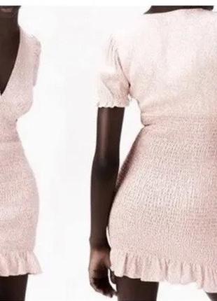 Платье zara цветочный принт мини