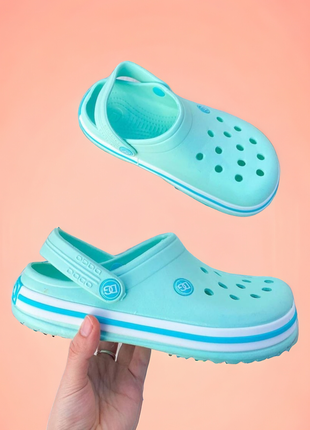 Якісні зручні крокс сабо крокси сині чорні6 фото