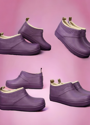 Легкие, удобные утепленные короткие ботинки/галоши3 фото