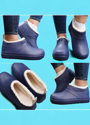 Легкие, удобные утепленные короткие ботинки/галоши2 фото