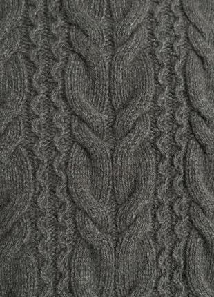 Wool knit sweater вовна кашемір светр оригінал теплий вязаний олива стильний цікавий гольф кофта преміум хороший якісний4 фото