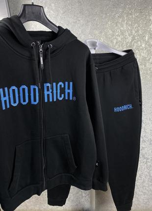 Чоловічий чорний костюм hoodrich