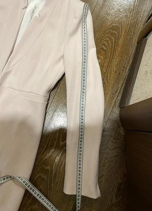 Нереально красивий стильний блейзер пальто піджак ніжно мерехтливої кольору фірми zara іспанія3 фото