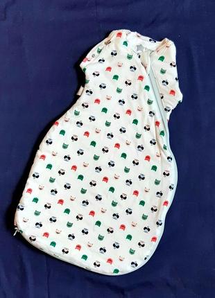 Спальник tommee tippee детский теплый на синтепоне конверт одеяло на 0-4 месяца