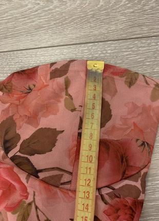 Сукня міні з відкритими плечами квітковий принт драпіровка літнє5 фото