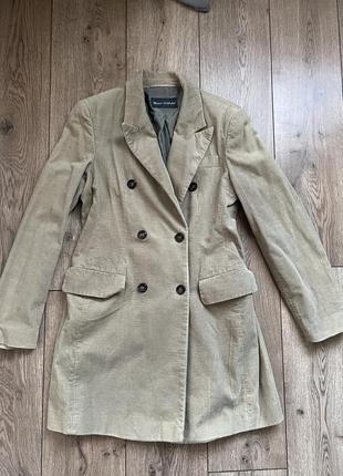 Вельветовий пальто піджак двуборний marc o polo