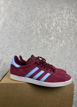 Чоловічі кросівки adidas originals gazelle burgundy/blue / 29.5 см3 фото