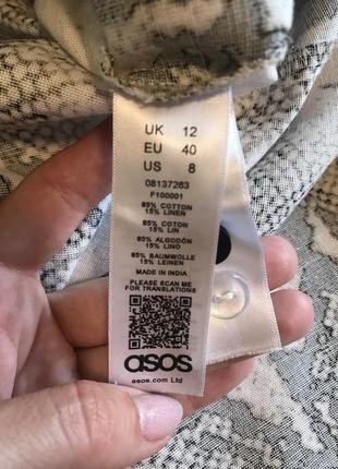 Asos шикарная стильная юбка, лен+коттон3 фото