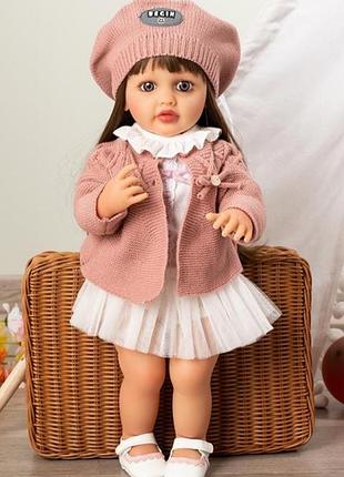 Кукла кусла reborn реборн большая 55см мягушка симпатичная новая коллекция