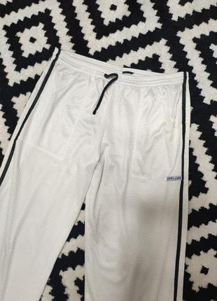 Брюки штани чоловічі спортивні білі прямі широкі, розмір l4 фото