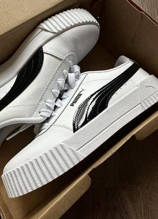 Білі шкіряні кросівки кеди puma розмір 37,52 фото