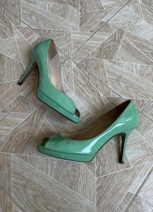 Каблуки luxury italy designer jimmy choo varnish heels