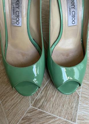 Каблуки luxury italy designer jimmy choo varnish heels4 фото