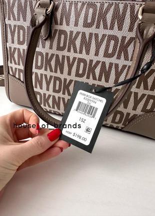 Женская брендовая сумочка dkny perri box satchel сумка кроссбоди тоут тоте оригинал дкну на подарок жене подарок девушке6 фото