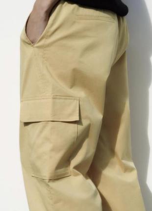 Штани широкі з карманами zara xs4 фото