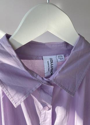 Незвичайна подовжена котонова сорочка блуза накидка блузка кардиган плащ4 фото