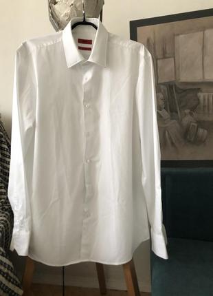 Ідеальна біла сорочка hugo boss, оригінал
