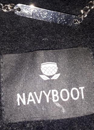 Пальто navy boot шерсть4 фото