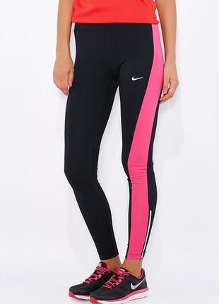 Женские лосины леггинсы тайтсы nike women's essential running tight