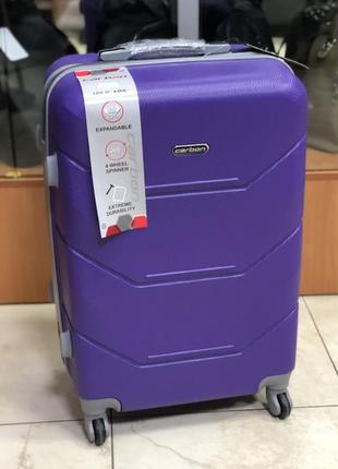Середня валіза carbon фіолетова