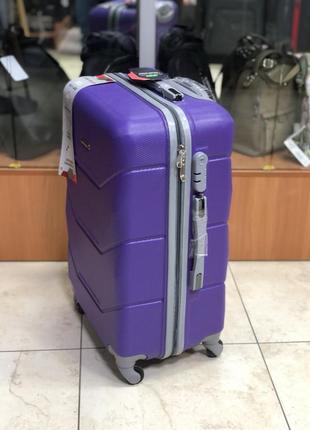 Середня валіза carbon фіолетова2 фото