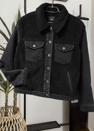Куртка-джинсовка короткая с меховыми вставками next4 фото