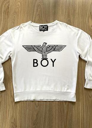 Мужской хлопковый свитшот с принтом boy london
