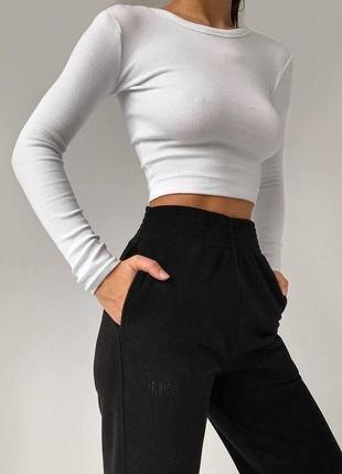 Базовый укроп топ обтягивающий белый с10023 рубчик качественная турецкая ткань необходимая вещь в тв