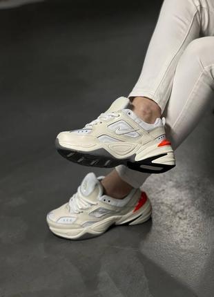 Кросівки nike m2k tekno beige orange