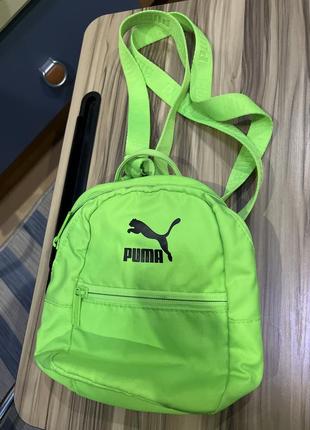 Рюкзак puma зелений neon