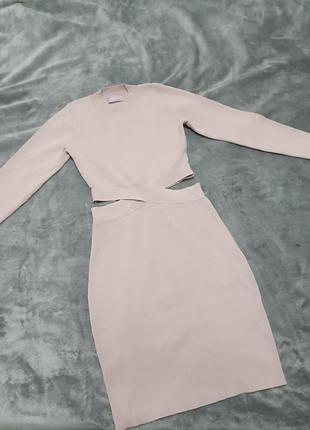 Сукня пудровий колір4 фото