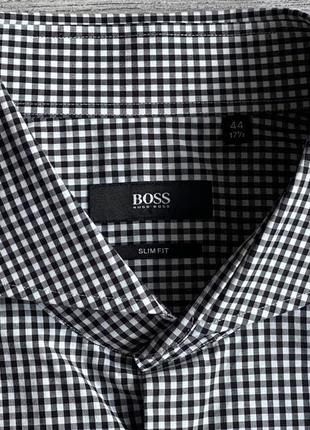 Сорочка\рубашка hugo boss dwayne slim fit gingham shirt6 фото