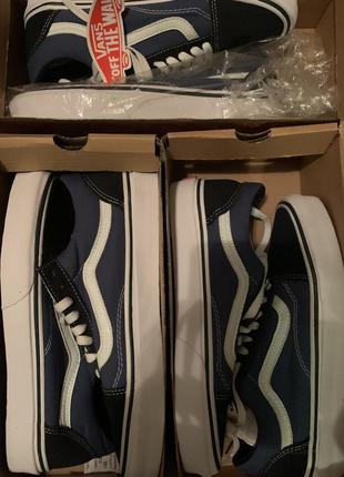 Кеды vans old skool navy цвет синий олд скул замша и текстиль размеры 35-42 knu skool кну