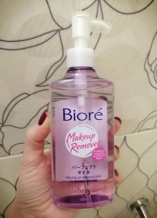 Гидрофильное масло для снятия макияжа kao biore makeup removing cleansing oil 230 мл1 фото