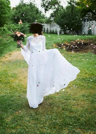 Свадебное платье белое, xxs-xs