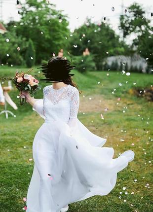 Свадебное платье белое, xxs-xs4 фото
