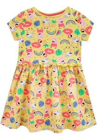 Неймовірна яскрава бавовняна сукня peppa pig для дівчинки 4/5р george2 фото