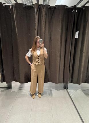Zara костюм класичний жіночий штани+жилет3 фото