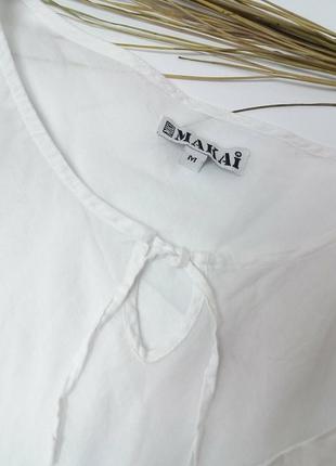 Блуза рубашка крестьянка нежная/сорочка блуза біла7 фото