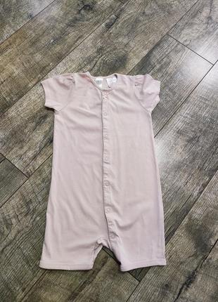 Песочник хлопковый девочке, h&m, р. 92, 2 года, длинна 52см