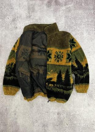 Винтажная куртка тедди шерпа animal vintage6 фото