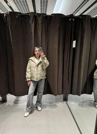 Zara  стьобана жіноча куртка демісезонна5 фото