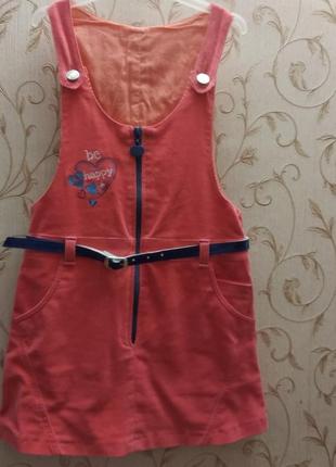 Сарафан вельветовый бемби р.128