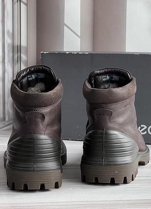 Ecco tred tray оригінальні шкіряні зимові черевики6 фото