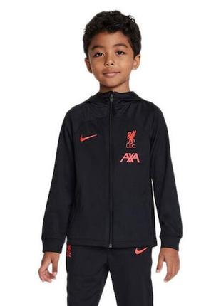 Спортивная кофта толстовка бомбер худи с капюшоном nike liverpool ливерпуль