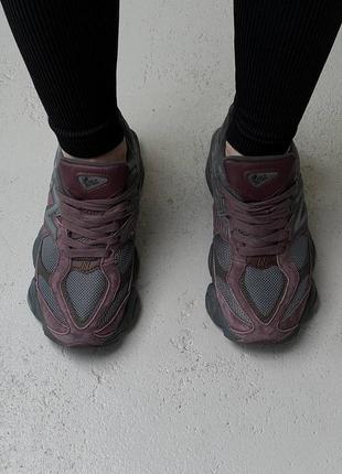 Кросівки жіночі, new balance 9060 black violet4 фото