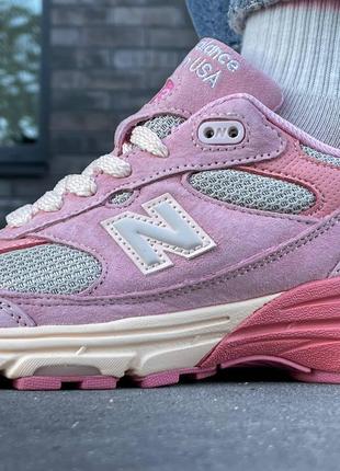 Кроссовки женские new balance 993 pink joe freshgoods performance art powder pink6 фото